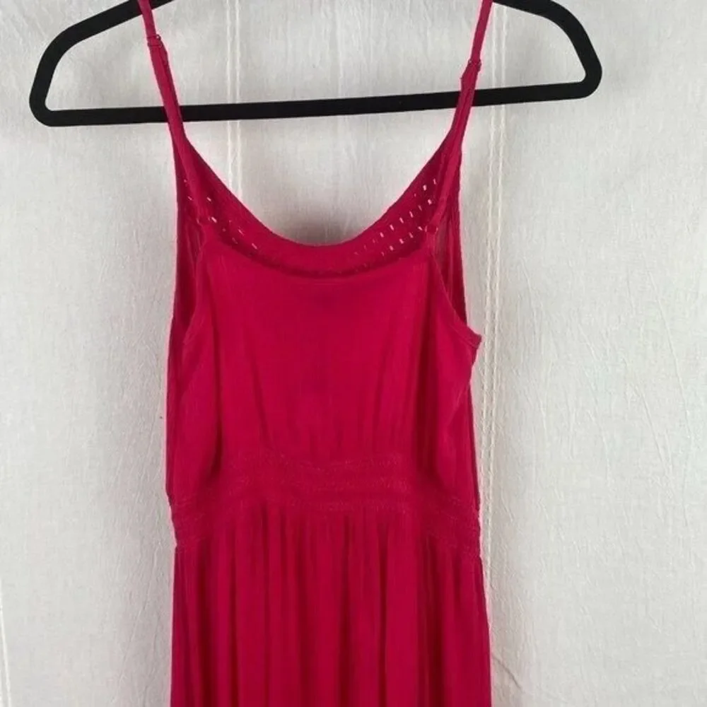 Marks & Spencer M&S Collection Hot Pink Sleeveless Flowy Beach Dress Size 6 - Picture 7 of 10